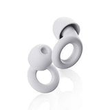 Reusable Silicone Ear Plugs Noise Reduction Sleep SNR Case UK