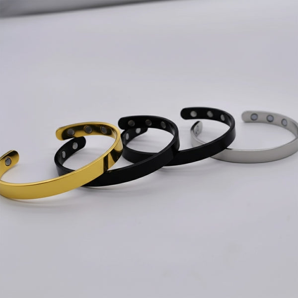 Pure Copper Magnetic Therapy Bangle with 6 Magnets | Adjustable Arthritis Relief