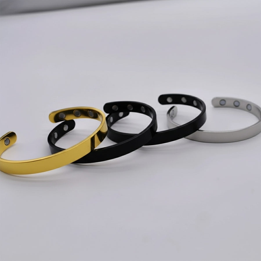 Pure Copper Magnetic Therapy Bangle with 6 Magnets | Adjustable Arthritis Relief