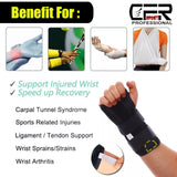 Carpal Tunnel Wrist Splint Hand Support Brace for Arthritis & Sprain Pain Relief