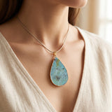 Teardrop Pendant Boho Necklace Charm for Women - No Chain Pendant