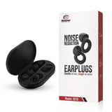 Reusable Silicone Ear Plugs Noise Reduction Sleep SNR Case UK