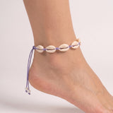 Boho Sea Shell Anklet Adjustable Beach Foot Jewellery Women Girls 6 Colours