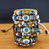 Evil Eye Beaded Bracelet Protection Good Luck Charm Jewellery Valentines Gift UK