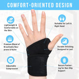 Carpal Tunnel Wrist Splint Hand Support Brace for Arthritis & Sprain Pain Relief