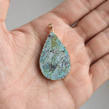 Teardrop Pendant Boho Necklace Charm for Women - No Chain Pendant