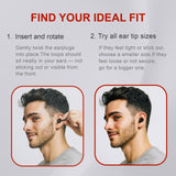 Reusable Silicone Ear Plugs Noise Reduction Sleep SNR Case UK