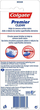 Colgate Premier Toothbrush Medium 8 Pack (2x4) Removes Stains Multicolour New
