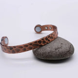 Pure Copper Magnetic Therapy Bangle | 6 Magnets | Celtic, Star, Hammered Design