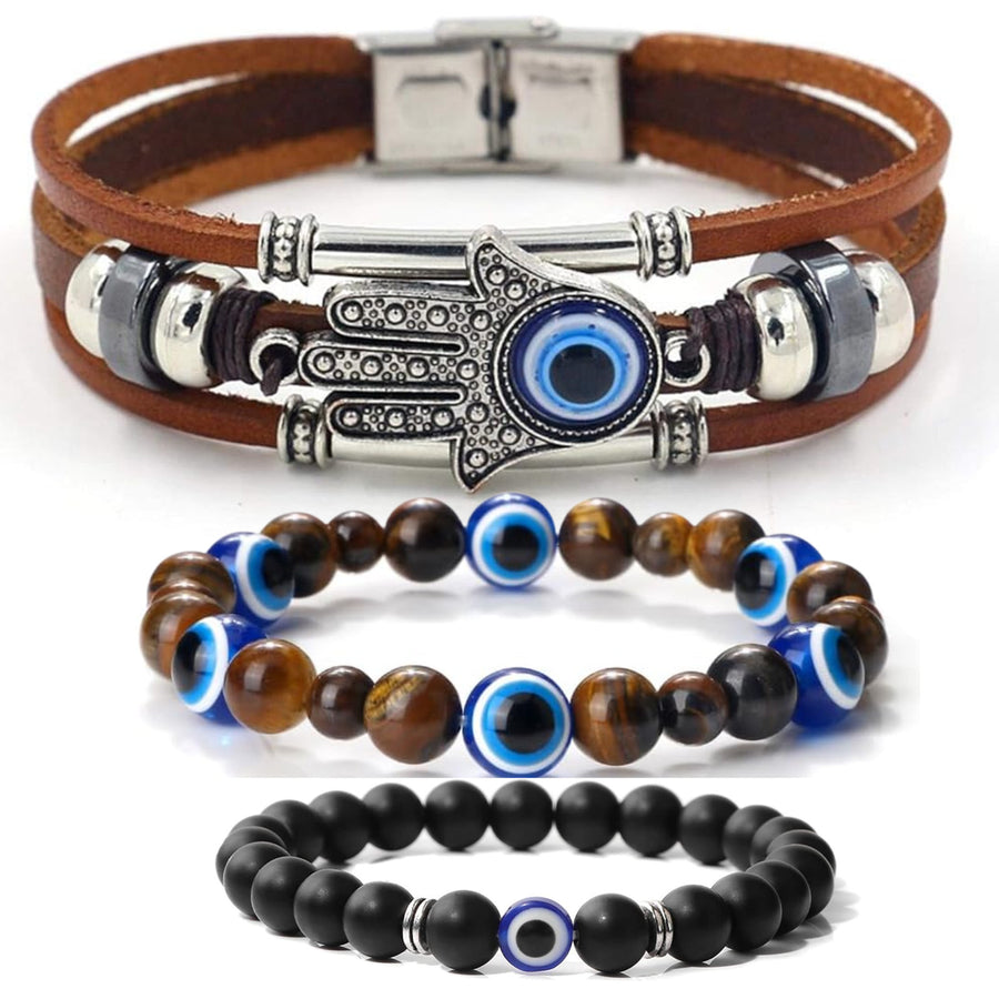 Evil Eye Beaded Bracelet Protection Good Luck Charm Jewellery Valentines Gift UK