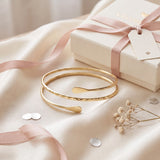 Women Arm Cuff Gold or Silver Tone Spiral Bracelet Upper Arm Cuff  Armlet
