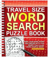 Word Search Puzzle Books Travel Size A5 Spiral Bound  - Set of 2