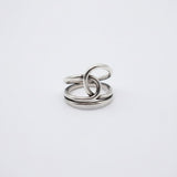 Chunky Silver Knot Ring Adjustable Women’s Statement Boho Fashion Jewellery
