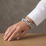 Women Spiral Wrap Bracelet Silver Tone Multi Layer Beaded Boho Colour Choice