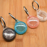 Apple AirTag Hard Clear Transparent Case Cover Keyring Holder Protective Clip UK