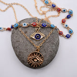 Evil Eye Beaded Bracelet Protection Good Luck Charm Jewellery Valentines Gift UK