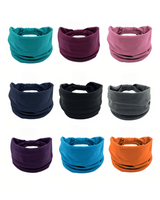 Wide Turban Headband Knot Hair Band Boho Yoga Elastic Headwrap UK | Massner