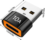 Fast Charging USB-C to USB-A Cable iPhone 16 15 14 13 Pro Max Apple Adapter 1m