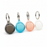 Apple AirTag Hard Clear Transparent Case Cover Keyring Holder Protective Clip UK