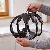 Dog Harness No Pull with Padded Handle Escape Proof Waterproof Vest