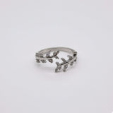 Highly Polish Leaf Vine Adjustable Ring for Women – Gold & Silver Tone,Open Wrap