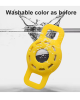 Apple AirTag Silicone Pet Collar Holder Dog Cat Tracker Cover UK Massner Black