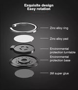 Finger Ring Holder Phone Ring 360° Rotation Grip Stand Mount For Mobile Phones