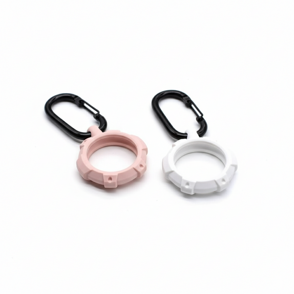 Protective AirTag Silicone Holder with Carabiner Clip Keychain –Multi-Color Case