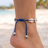 Boho Sea Shell Anklet Adjustable Beach Foot Jewellery Women Girls 6 Colours
