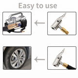 Air Chuck Tyre Inflator Locking Tire Pump Valve Clip Brass Barb Connector