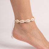 Boho Sea Shell Anklet Adjustable Beach Foot Jewellery Women Girls 6 Colours