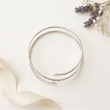 Women Arm Cuff Gold or Silver Tone Spiral Bracelet Upper Arm Cuff  Armlet