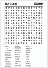 Word Search Puzzle Books Travel Size A5 Spiral Bound  - Set of 2