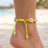 Boho Sea Shell Anklet Adjustable Beach Foot Jewellery Women Girls 6 Colours
