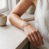 Women Arm Cuff Gold or Silver Tone Spiral Bracelet Upper Arm Cuff  Armlet