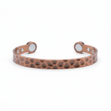 Pure Copper Magnetic Therapy Bangle | 6 Magnets | Celtic, Star, Hammered Design