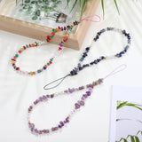 Crystal Beaded Mobile Phone Charm Lanyard & Smiley Wrist Strap for Keys Holder