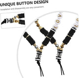 Crystal Beaded Mobile Phone Charm Lanyard & Smiley Wrist Strap for Keys Holder