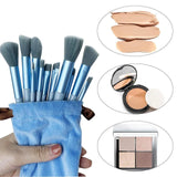 Professional Makeup Brushes Soft Bristles Cosmetic Brush Set with Pouch 13 Pcs