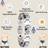 Magnetic Therapy Bracelet for Men Arthritis Joint Pain Relief Valentine’s Gift