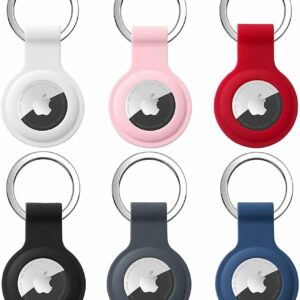 for apple airtag silicone loop holder keyring carry case keychain pet air tag uk
